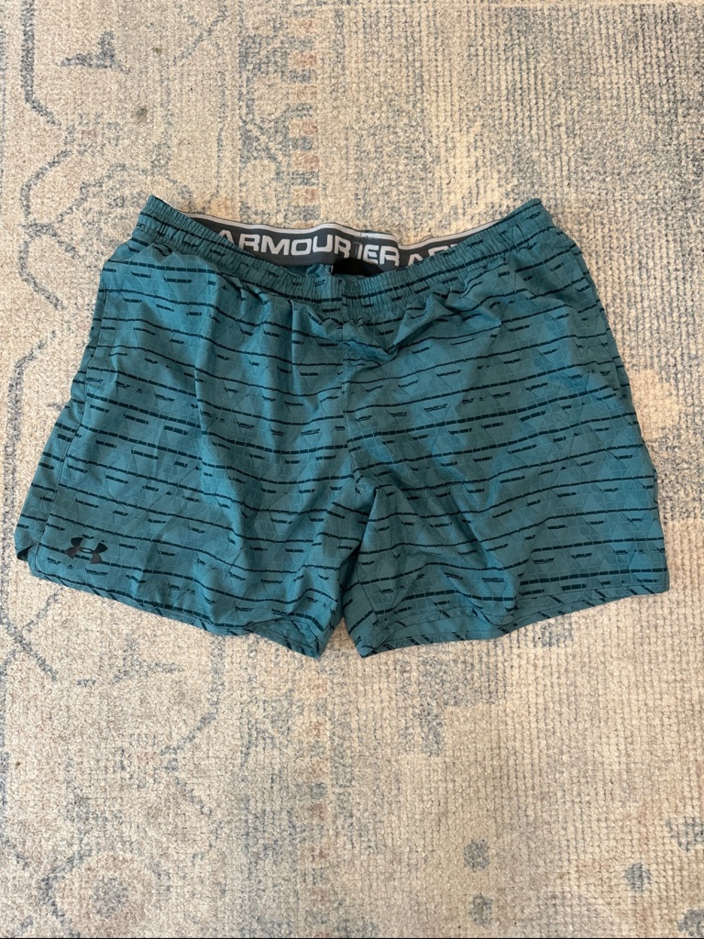 Under Armour Teal Athletic/Swim Lined